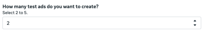 Creative Testing Feature